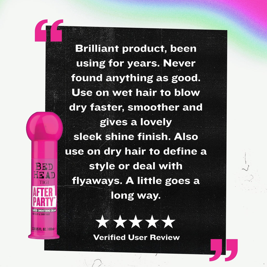 Bed Head by after Party Super Smoothing Cream for Frizzy and Dull Hair, 3.38 Fl