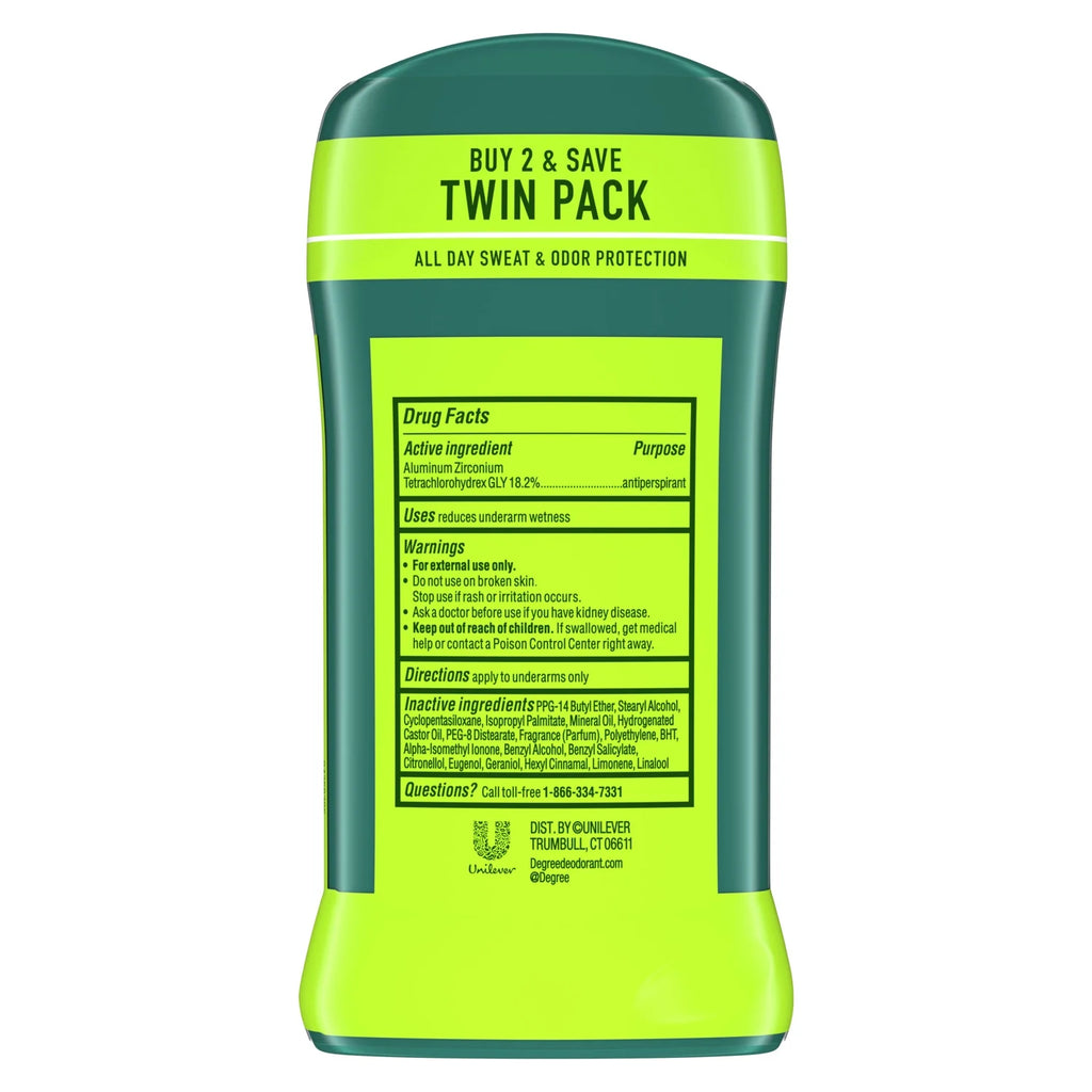 Antiperspirant Deodorant for Men Extreme Blast, Twin Pack, 2.7 Oz