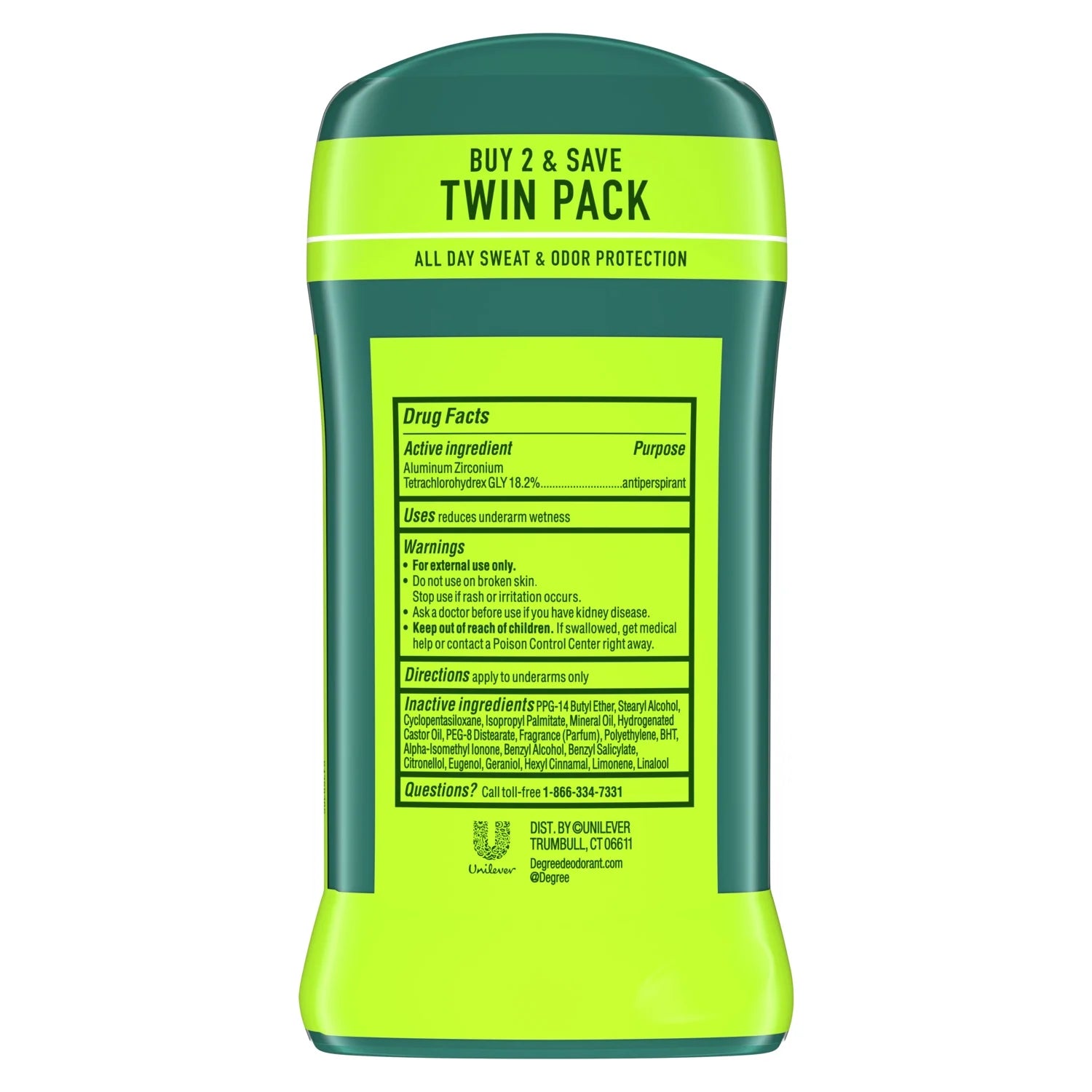 Antiperspirant Deodorant for Men Extreme Blast, Twin Pack, 2.7 Oz