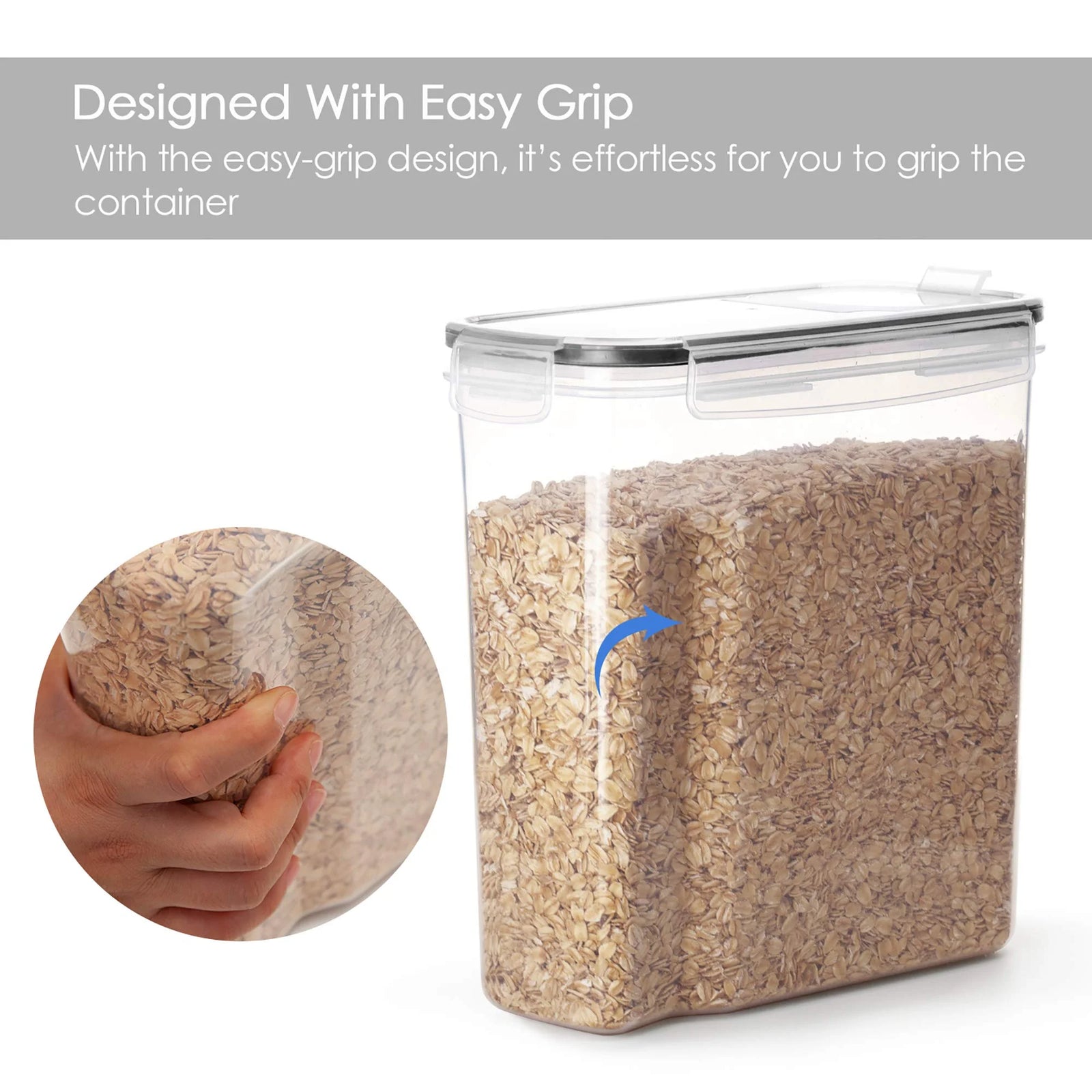 Cereal Storage Container Set of 4, Airtight Food Storage Containers, 135.2 Fl O