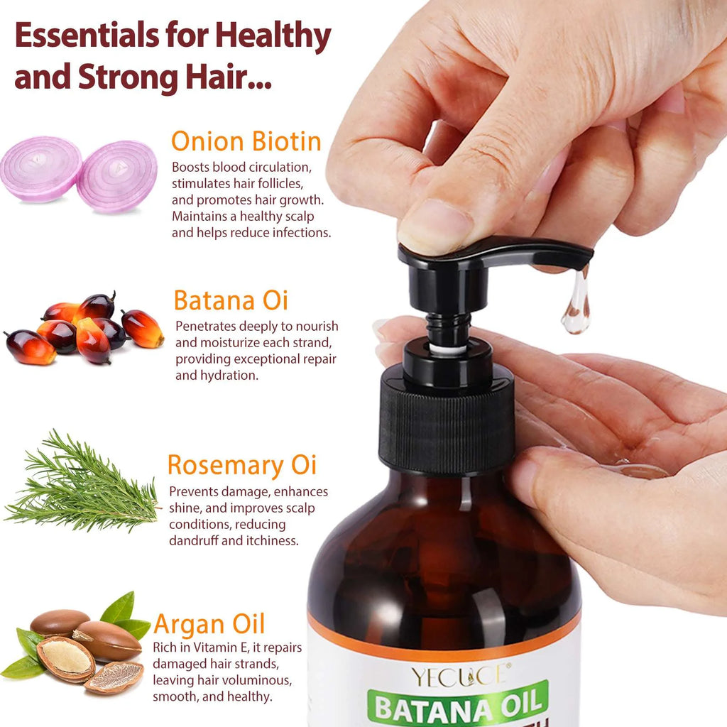 Batana Oil Shampoo,Pure Natural,Deep Cleansing Scalp,Reduces Hair Breakage,300Ml