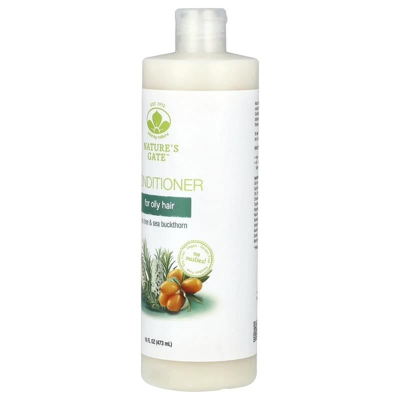 (Nature'S Gate), Tea Tree & Sea Buckthorn Conditioner for Oily Hair, 16 Fl Oz (4