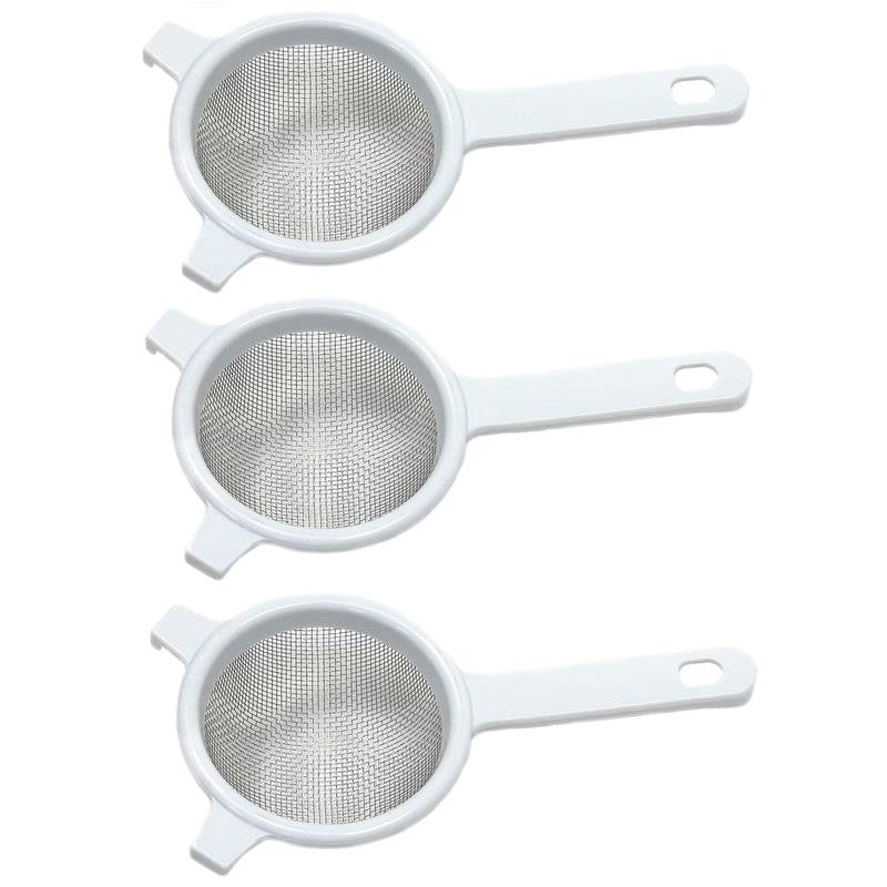 4" Diameter Stainless Steel Mesh Strainer - Great for Straining Baking Ingredien