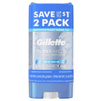 Antiperspirant Deodorant for Men, Clear Gel, Cool Wave, Twin Pack, 3.8Oz