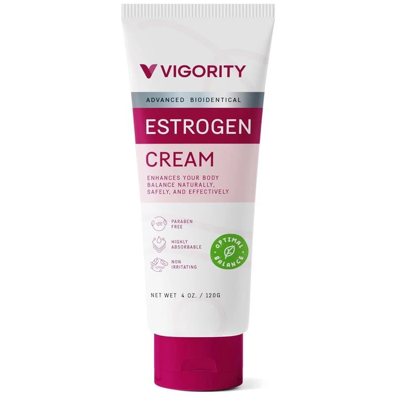 Estrogen Cream Natural Bioidentical Hot Flashes Menopause Relief 4 Oz