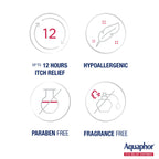 Aquaphor Itch Relief Ointment, 1% Hydrocortisone Anti-Itch Cream, Fast-Acting, 2 Oz