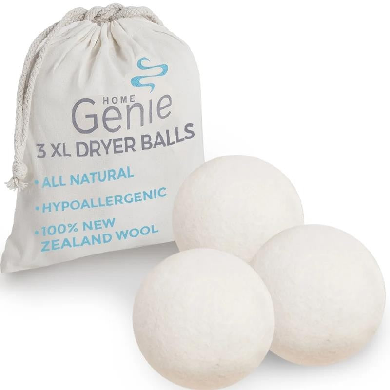 Dryer Balls, Wool Ball Reusable for over 400 Loads, 3 Pack, Natural Fabric Softe