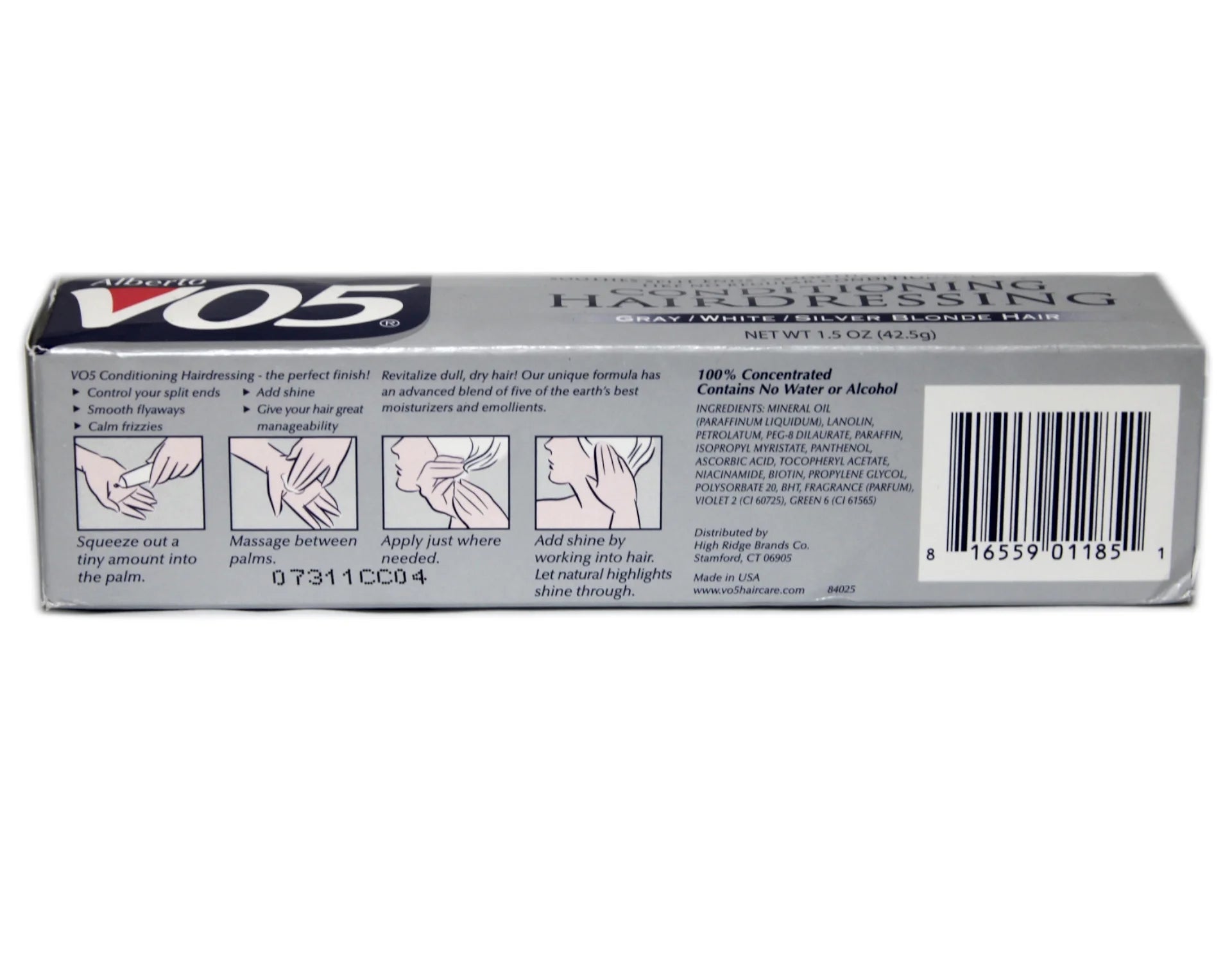 (5 Pack)  Conditioner Hairdressing Gray/White/Silver Blonde - 1.5 Oz