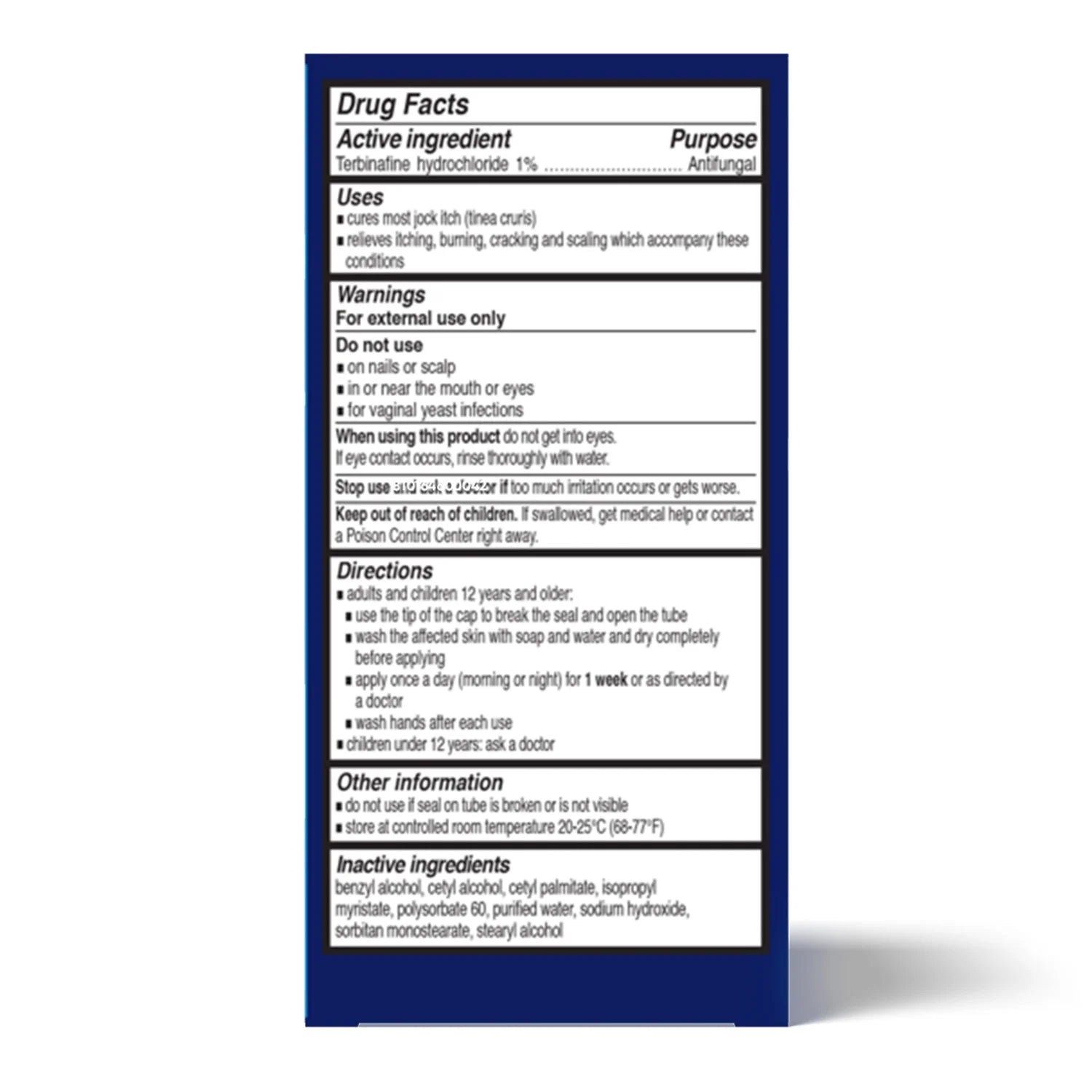 Lamisil Jock Itch Cream, 1 Week Antifungal Treatment, Prescription Strength Terbinafine, .42 Oz