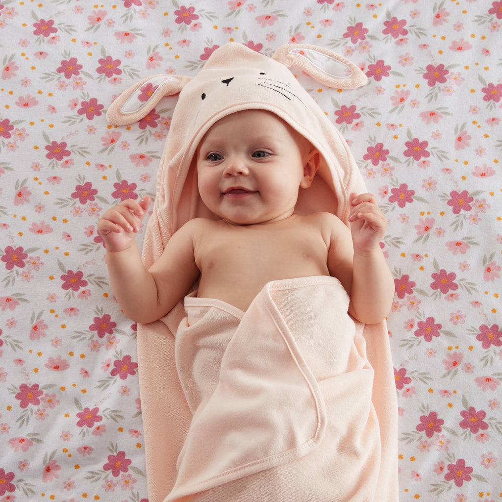 Parent'S Choice 2-Pack 30" X 30" Bunny Hooded Towel