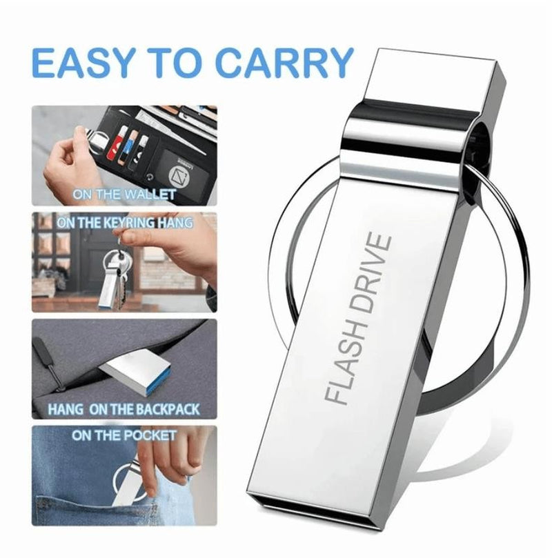 1TB USB Memory Stick USB Stick Waterproof Metal USB Flash Drive Portable Memory
