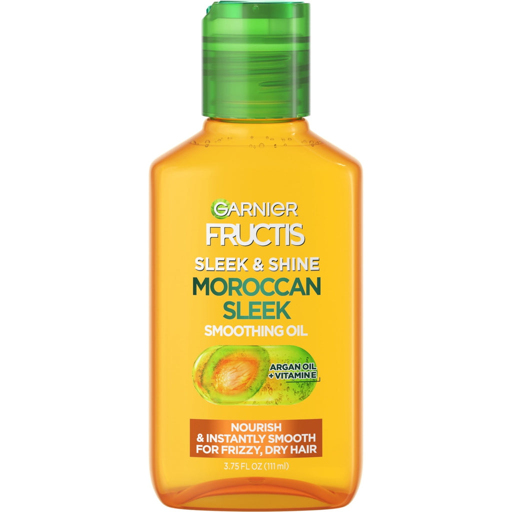 Fructis Sleek & Shine Moroccan Sleek Smoothing Conditioning Oil for Dry Hair, 3.