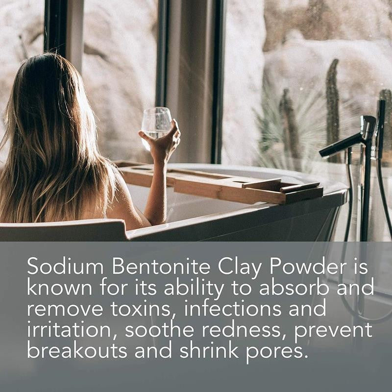 Bentonite Clay Powder for DIY Detox Body & Face Mask Pore Cleansing, (8.0 Oz) By