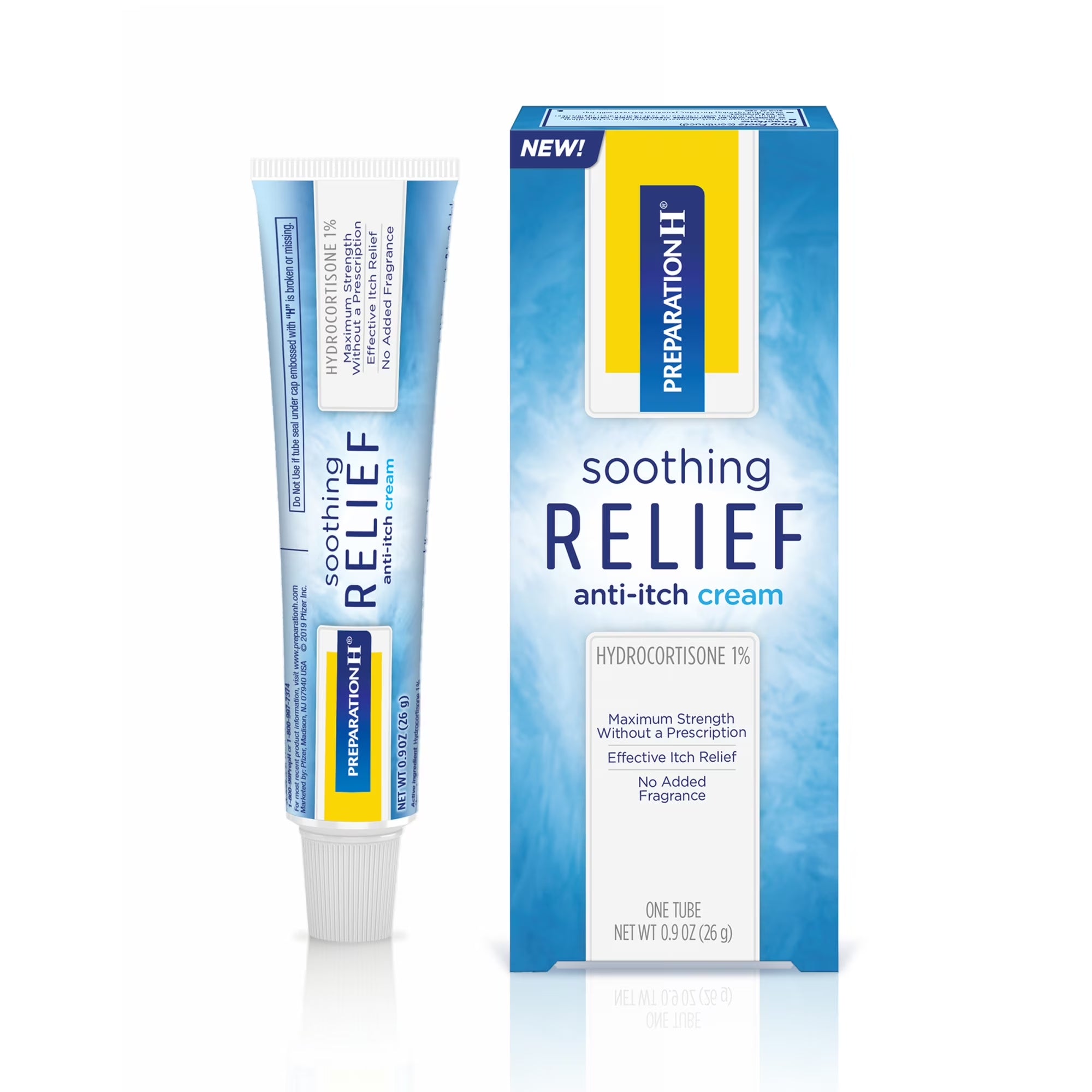 Preparation H Soothing Relief Anti-Itch Cream for Butt Itch Relief, 0.9 Oz