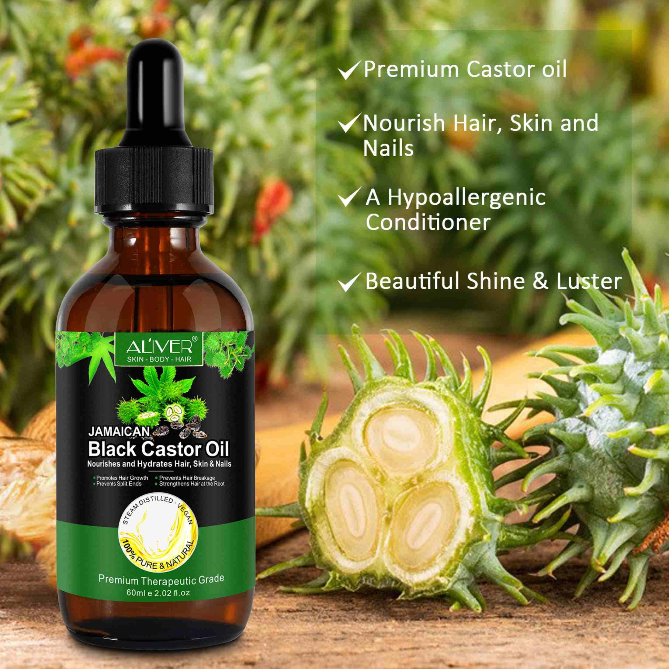 3-Pack Jamaican Black Castor Oil for Hair Care ,100% Pure & Natural,Dry Scalp Hydration -Nourishment Essential Oil