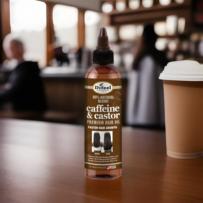 99% Premium Natural Hair Oil Blend- Caffeine & Castor Faster Hair Growth Hair Oi
