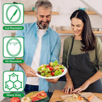 50 Pack 10" X 12.5" Inch Paper Plates, 100% Compostable Paper Plates, Eco-Friend