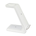 ZSOU 3-In-1 Wireless Charging Stand with Phone, Watch and Earbuds Charger Included, White