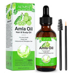 Amla Oil for Hair Care, Hair Oiling, Scalp Massage & Skin Care, Moisturizing & Nourishing, 100% Pure & Natural, Cold Pressed, Cruelty Free, 2.02 Fl Oz