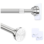 Adjustable Shower Curtain Rod, 32-84 Inch Stainless Steel, Spring Tension, Anti-