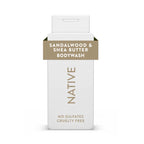 Native Body Wash, Sulfate Free, Sandalwood & Shea Butter, for Women and Men, 18 Oz