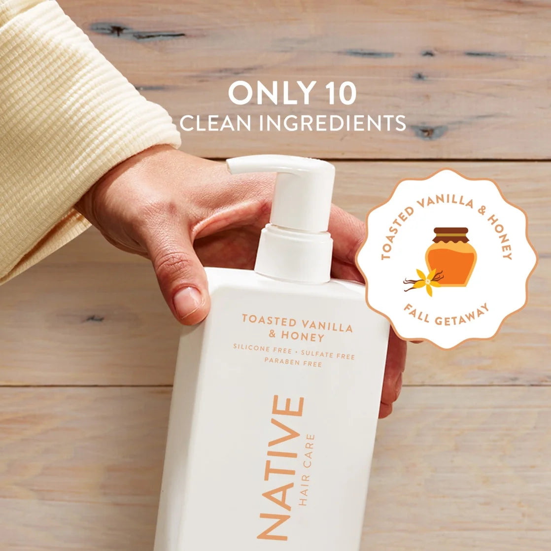 Native Limited Edition Volumizing Conditioner, Toasted Vanilla and Honey, 16.5 Oz