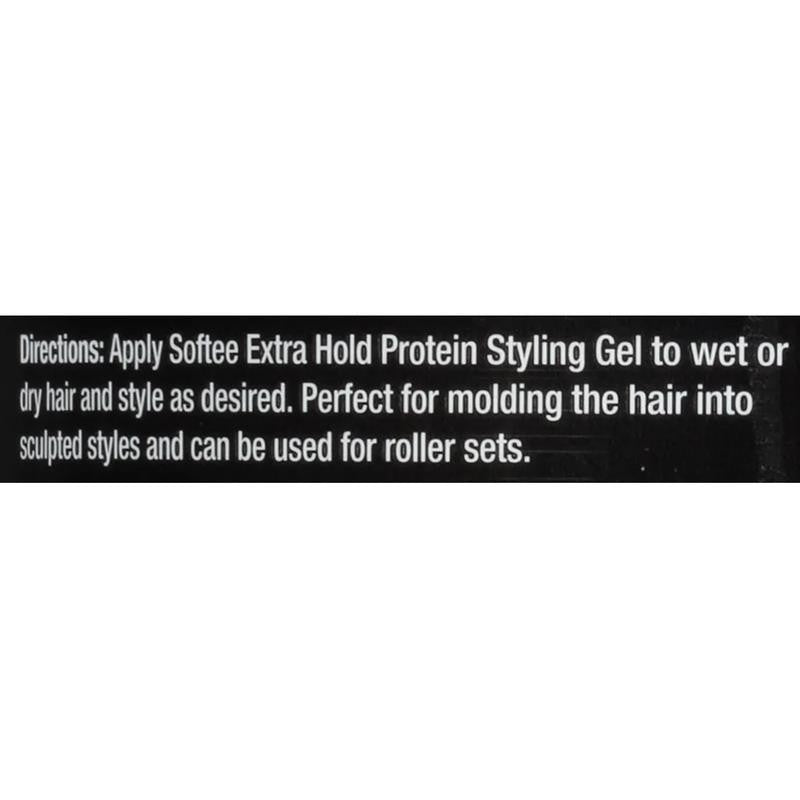 Extra Hold Protein Styling Gel 32 Oz. Jar, Frizz Control, Non-Flaking, Unisex