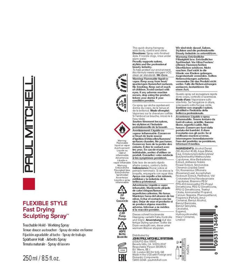 Fast Drying Sculpting Spray, 8.5 Oz.