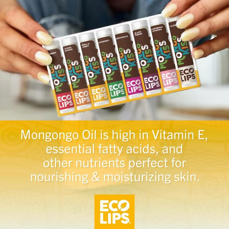 Mongo Kiss® Organic Lip Balm, 8-Count Value Variety Gift Set Pack (0.15 Oz. Tube