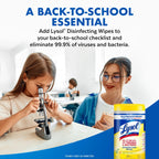Lysol® Disinfectant Wipes Bundle, Multi-Surface Antibacterial Cleaning Wipes, Lemon and Lime Blossom, 80 Count Each(Pack of 3)