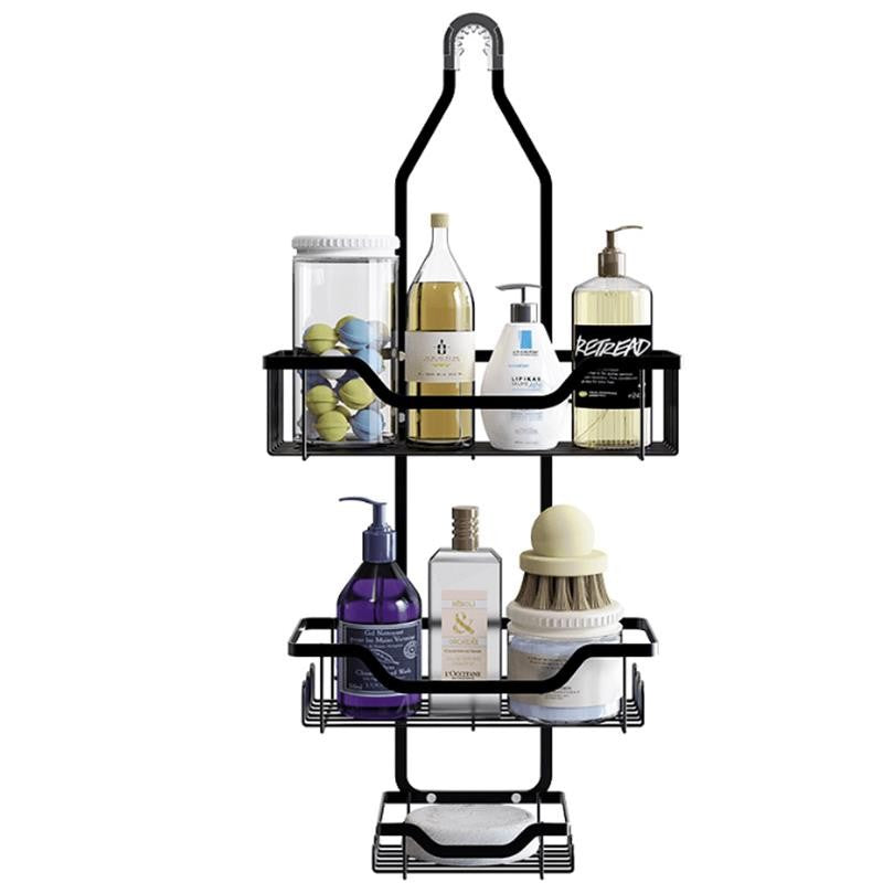 Anti-Swing Hanging Shower Caddy, over Head Shower Organizer Rustproof with Hooks