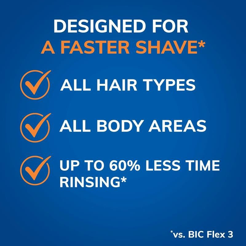 Easyrinse Anti-Clogging Men'S 4-Blade Refillable Manual Razors with 3 Cartridges