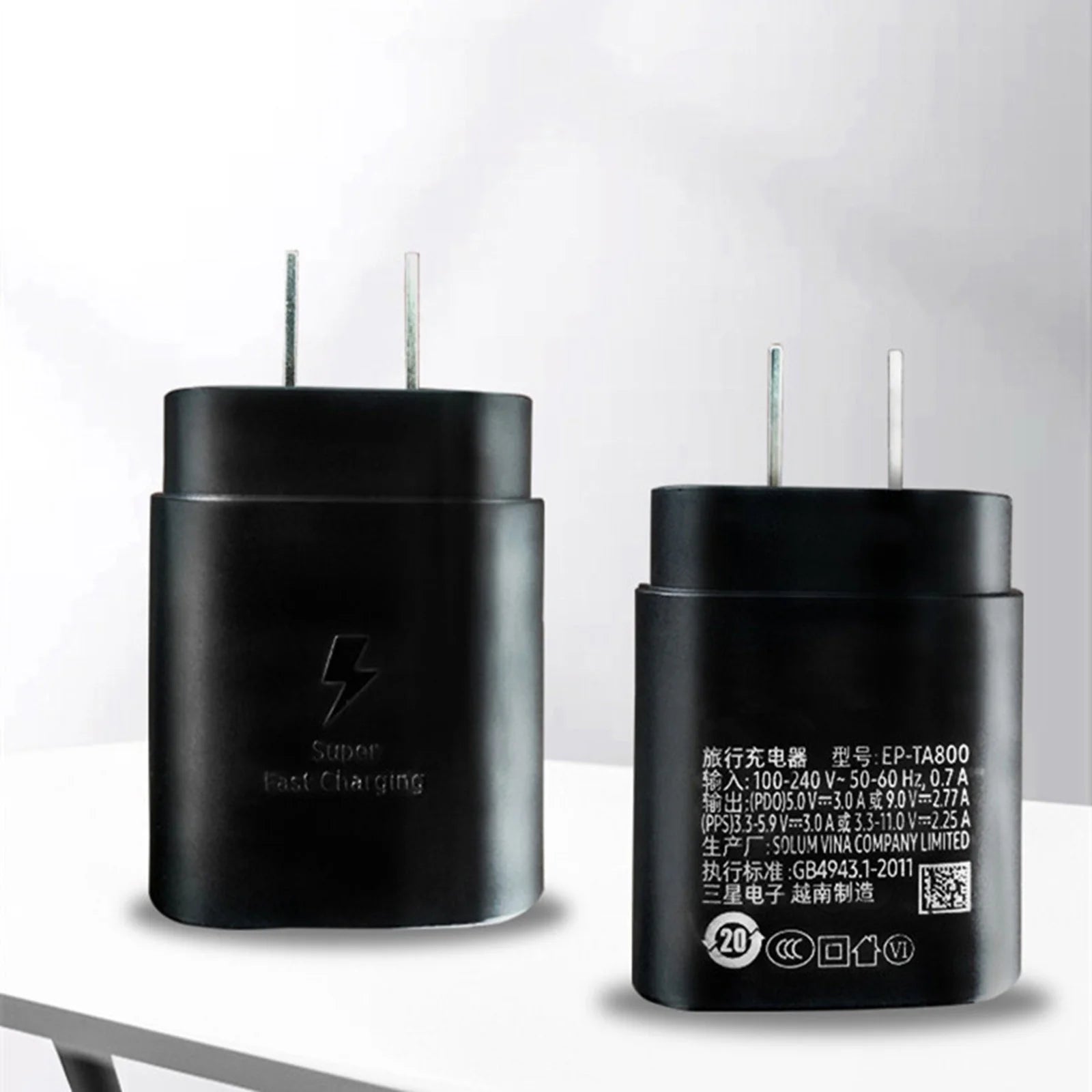 25W Fast Charging Phone Charger with 1M - US Specification Efficient Charging Solution for All Devices