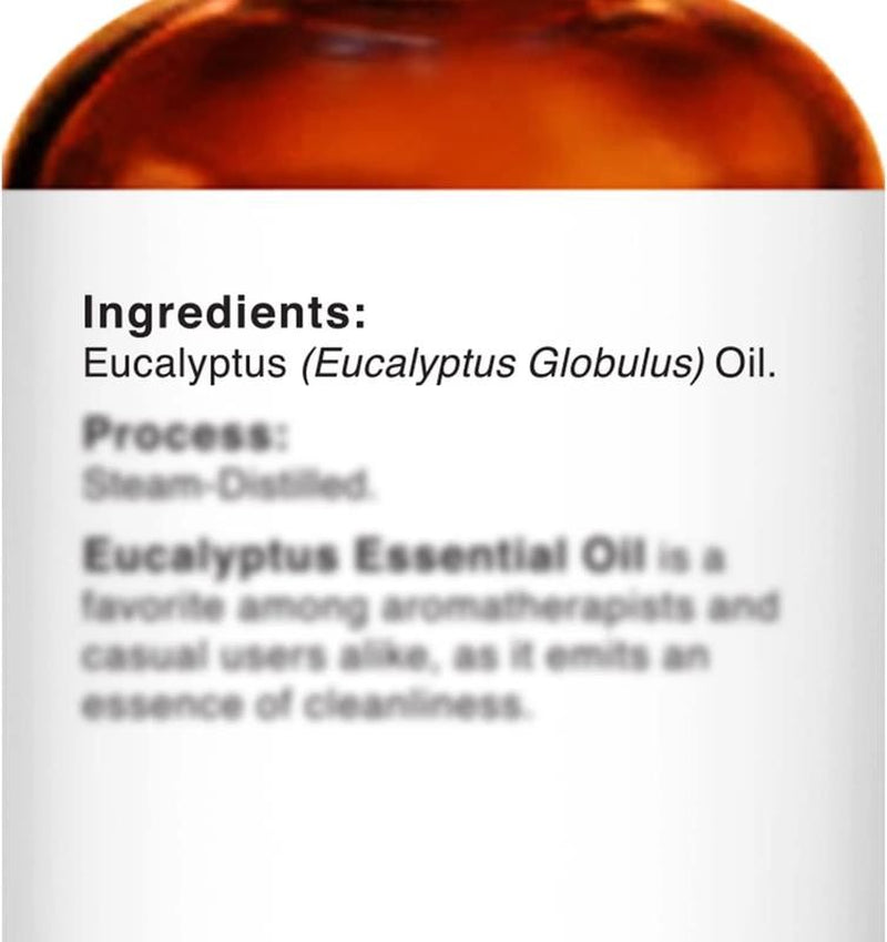 Eucalyptus Essential Oil, Premium Grade, Pure and Natural, for Aromatherapy, Mas