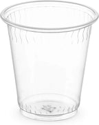 3 Oz Clear Disposable Cups Plastic Cups for Party, 100-Pack