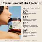 Sky Organics Organic Coconut Oil & Vitamin E Ultra-Hydrating Oil for Hair + Skin, 16.9 Fl Oz