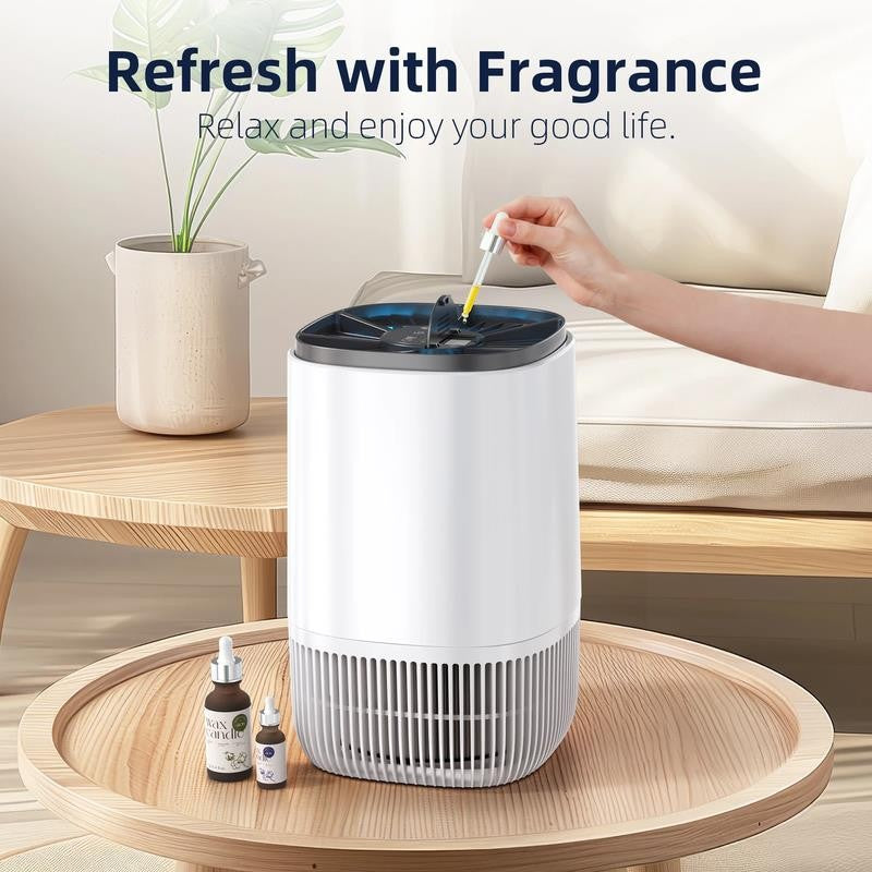 Air Purifiers for Home, HEPA Air Cleaner for Smoke Pollen Pet Dander Hair Portab