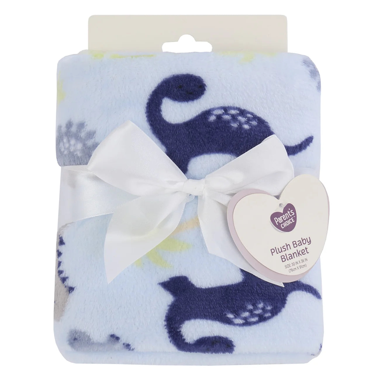 Parent’S Choice Plush Baby Blanket, Blue Dinosaur, 30 in X 36 In