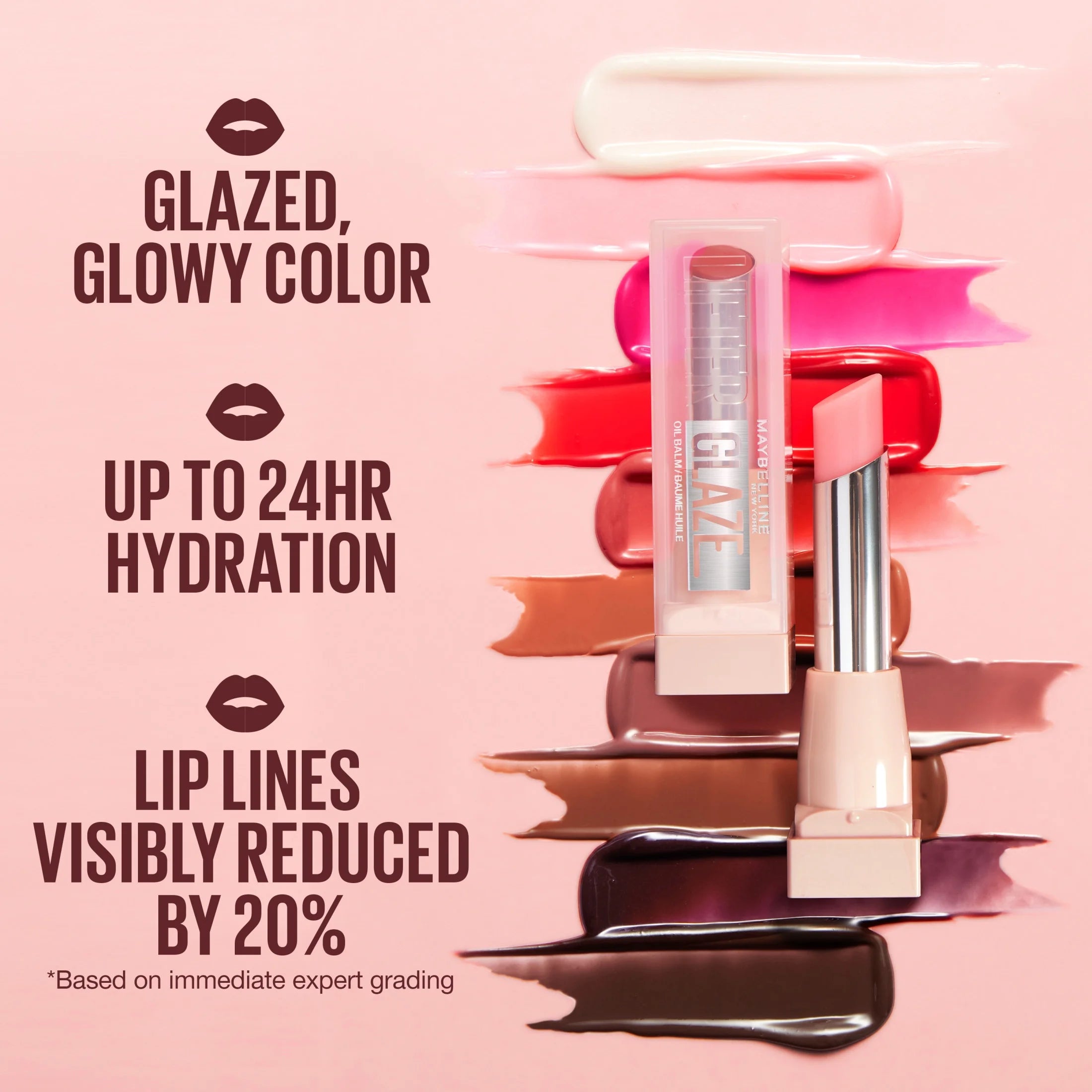 Maybelline Lifter Glaze Oil Balm with Hydrating Oil Blend, Clear Crave, 0.1 Oz
