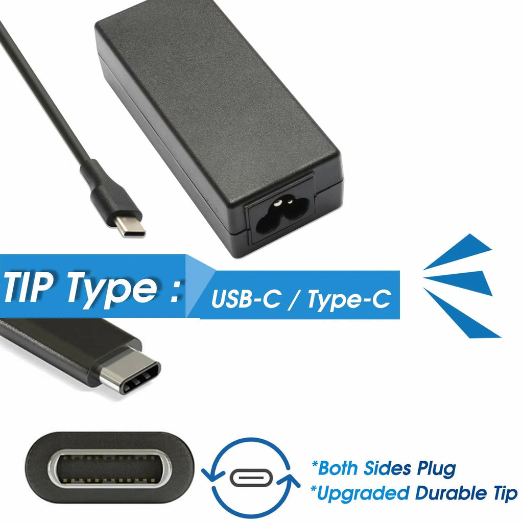 USB-C Power Adapter Charger for Acer Chromebook 15 CB515-1HT-P39B CB515-1HT-C2AE CB515-1HT-P6W6 CB515-1H-C3MD