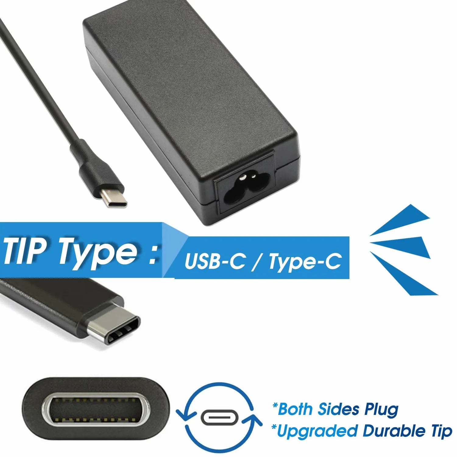 USB-C Power Adapter Charger for Acer Chromebook 15 CB515-1HT-P39B CB515-1HT-C2AE CB515-1HT-P6W6 CB515-1H-C3MD