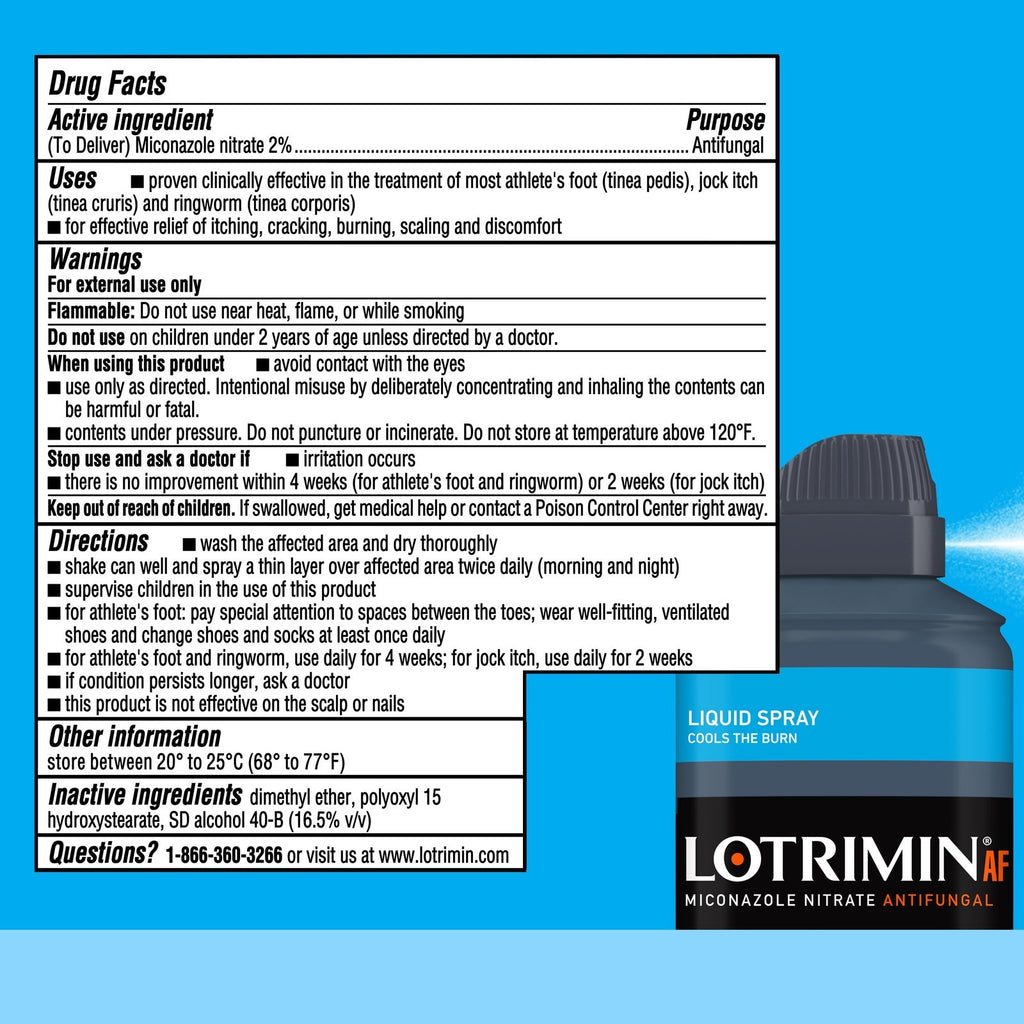 AF Athlete'S Foot Liquid Spray, 4.6 Ounce Spray Can