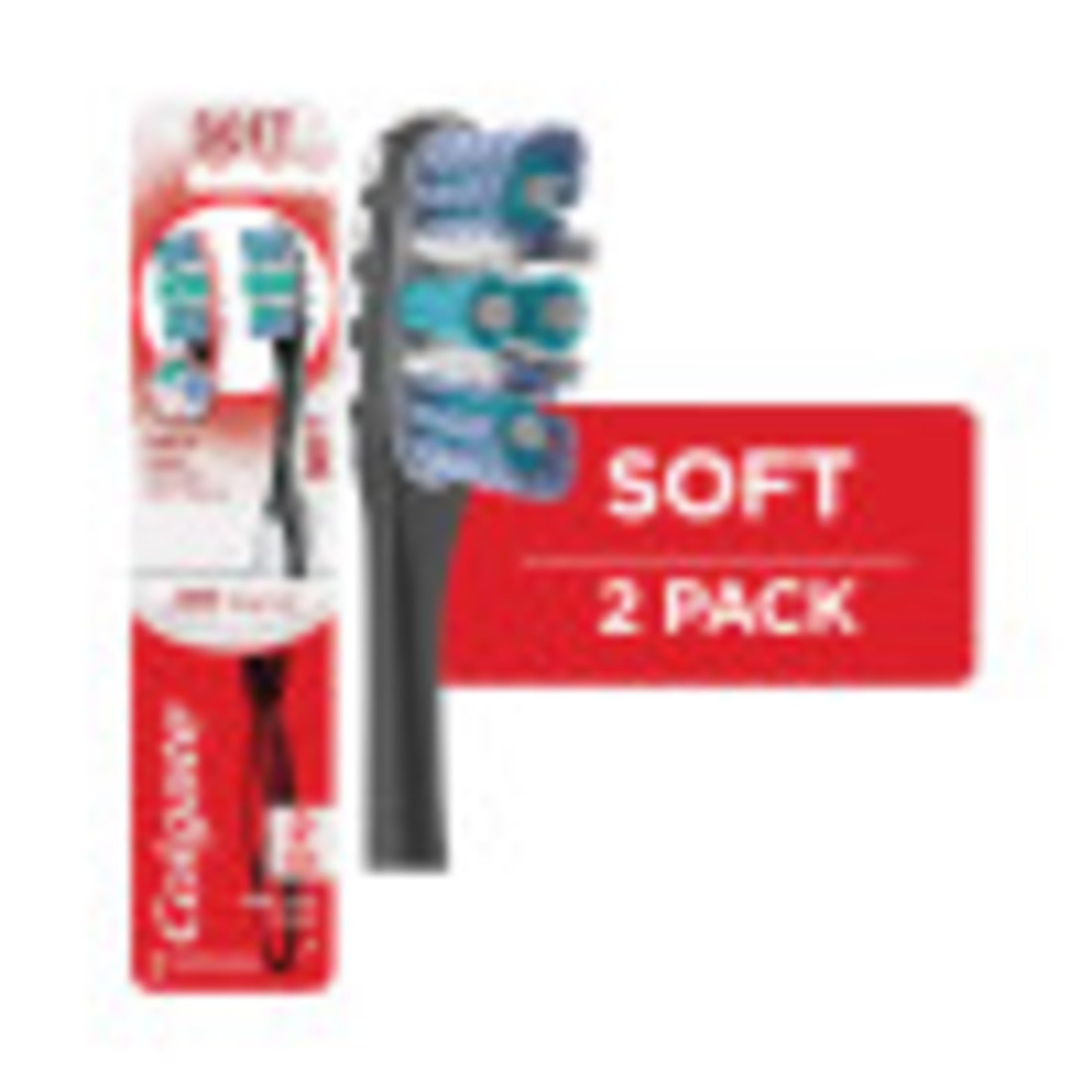 360 Optic White Advanced Adult Manual Whitening Toothbrush, Soft, 2 Pack