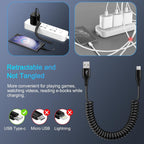 Charger Block,Usb Wall Charger Adapter with Coiled Type C Cable 6Ft,Ailkin 5V/1A Wall Charger Block Fast Charging Station Power Base Charger Block Plug Brick Usb Wall Charger