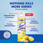 Lysol Disinfectant Spray, Sanitizing and Antibacterial Spray, for Disinfecting and Deodorizing, Lemon Breeze, 19 Fl Oz.