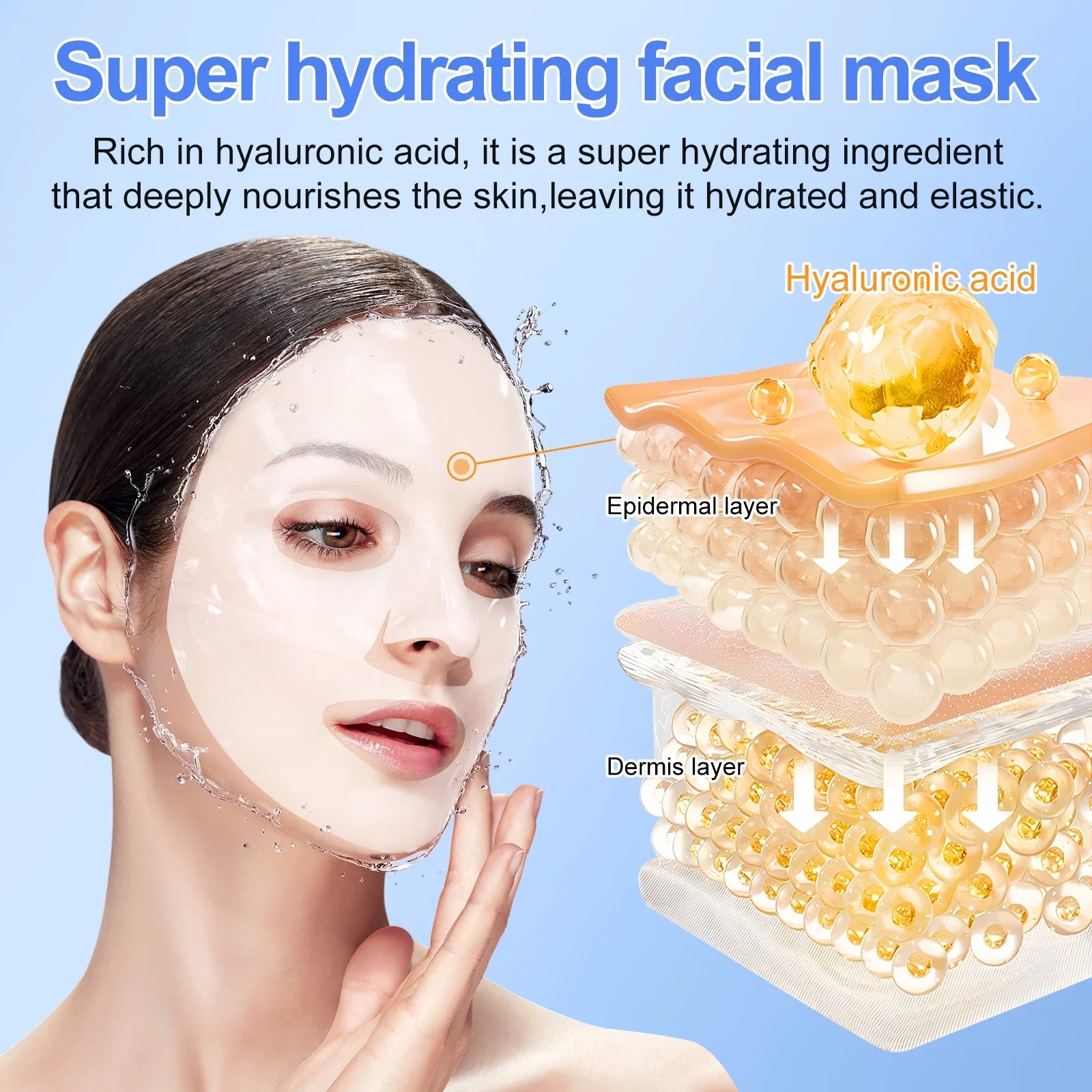 6 Pcs Collagen Deep Hydration Mask,Anti-Aging Hydrating Sleeping Mask for Moisturize, Firm & Enhance Skin Vitality