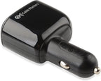 17W 3.4A Car Charger with Lighter Socket and Dual USB Charging Ports