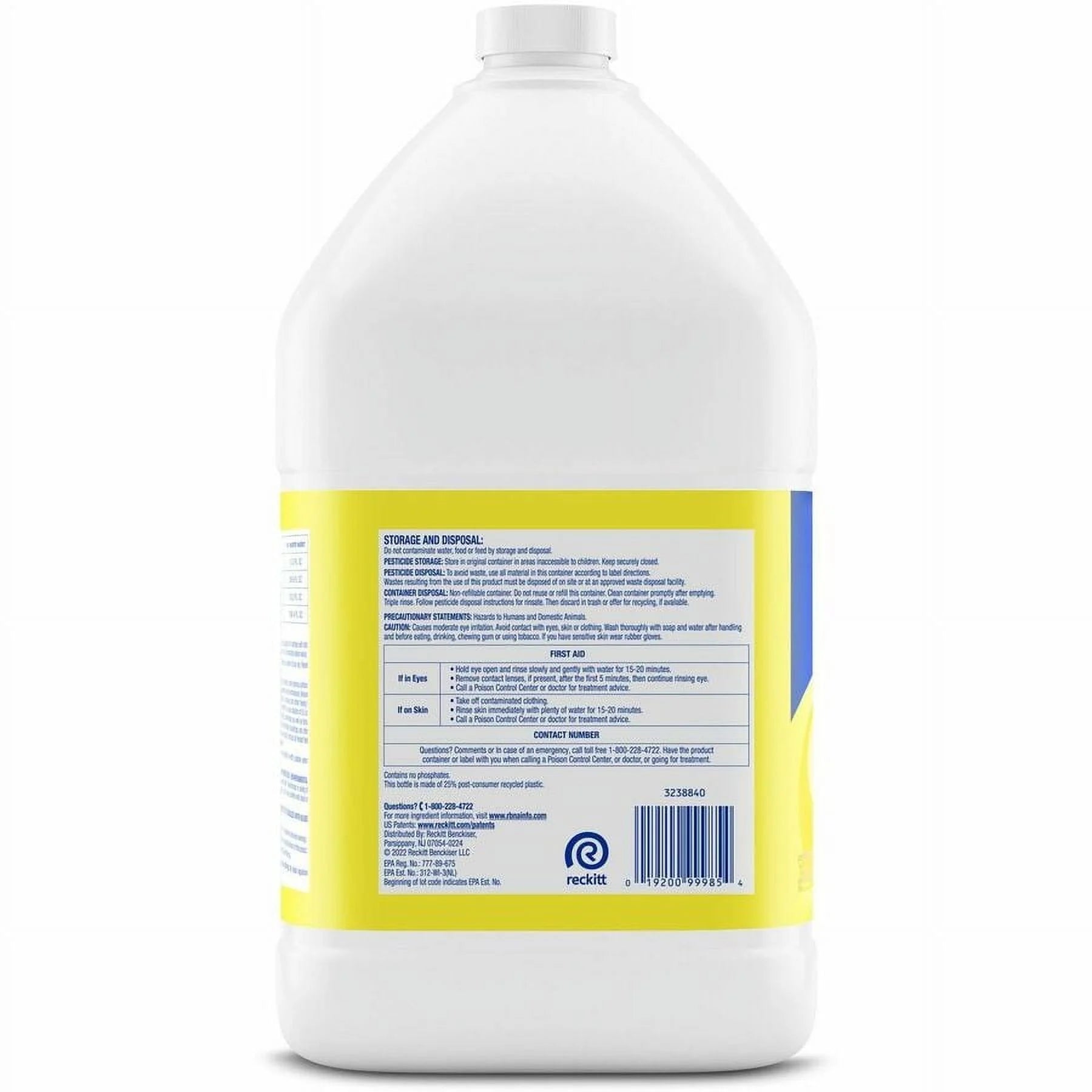 Lysol Disinfectant Deodorizing Cleaner - Lemon Scent - Concentrate 4/128 Oz.​