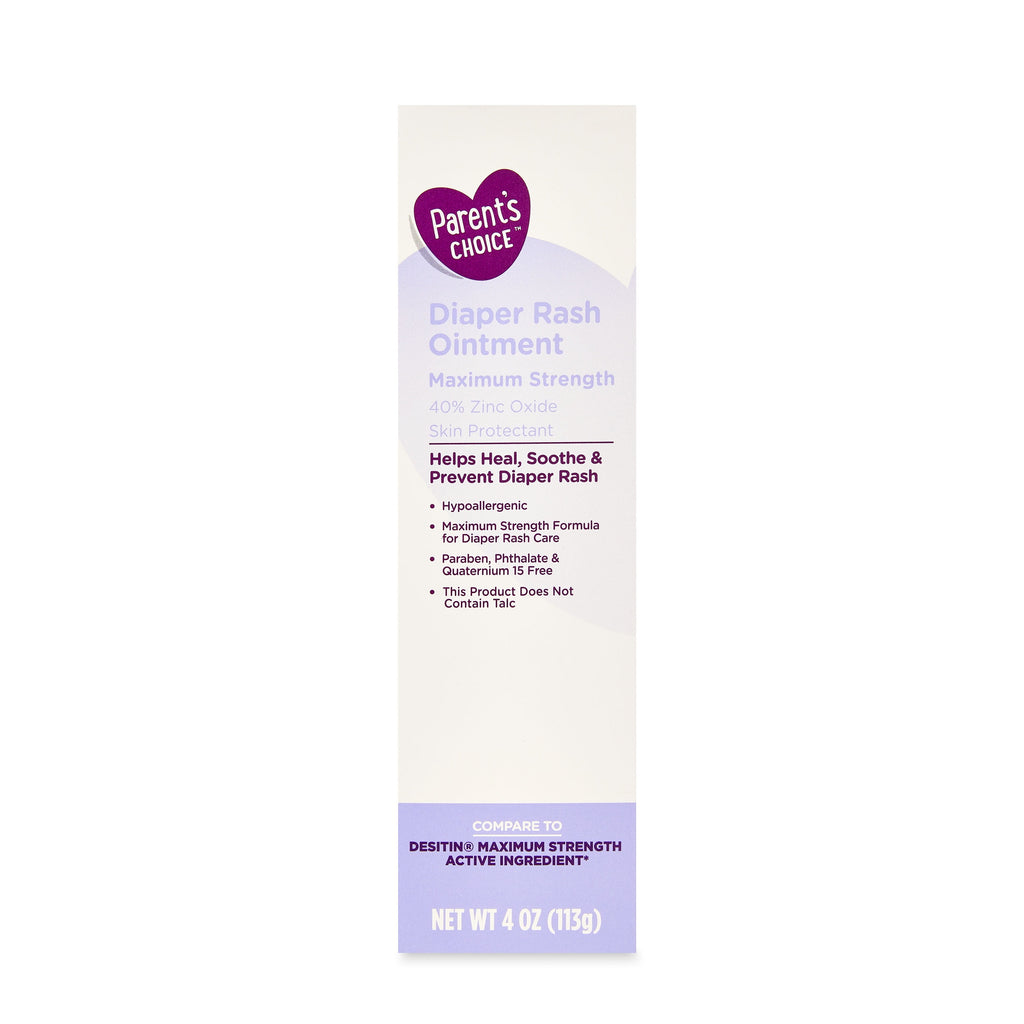Parent'S Choice Diaper Rash Ointment Maximum Strength Zinc Oxide Skin Protectant, 4 Oz