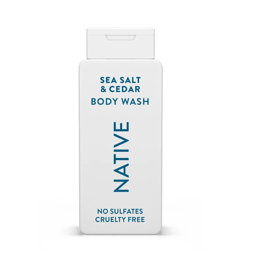 Native Sea Salt & Cedar Body Wash 18Oz